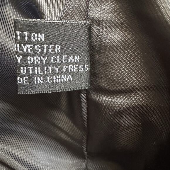 Alan Flusser Black Corduroy Blazer Sport Coat Men’s 44R Classic 2 Button Jacket - Picture 10 of 13